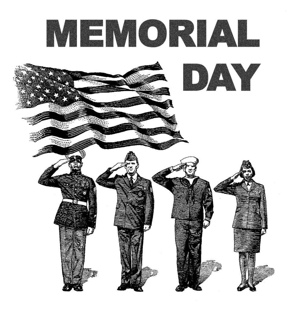 Soldiers Saluting Memorial Day Wallpaper
