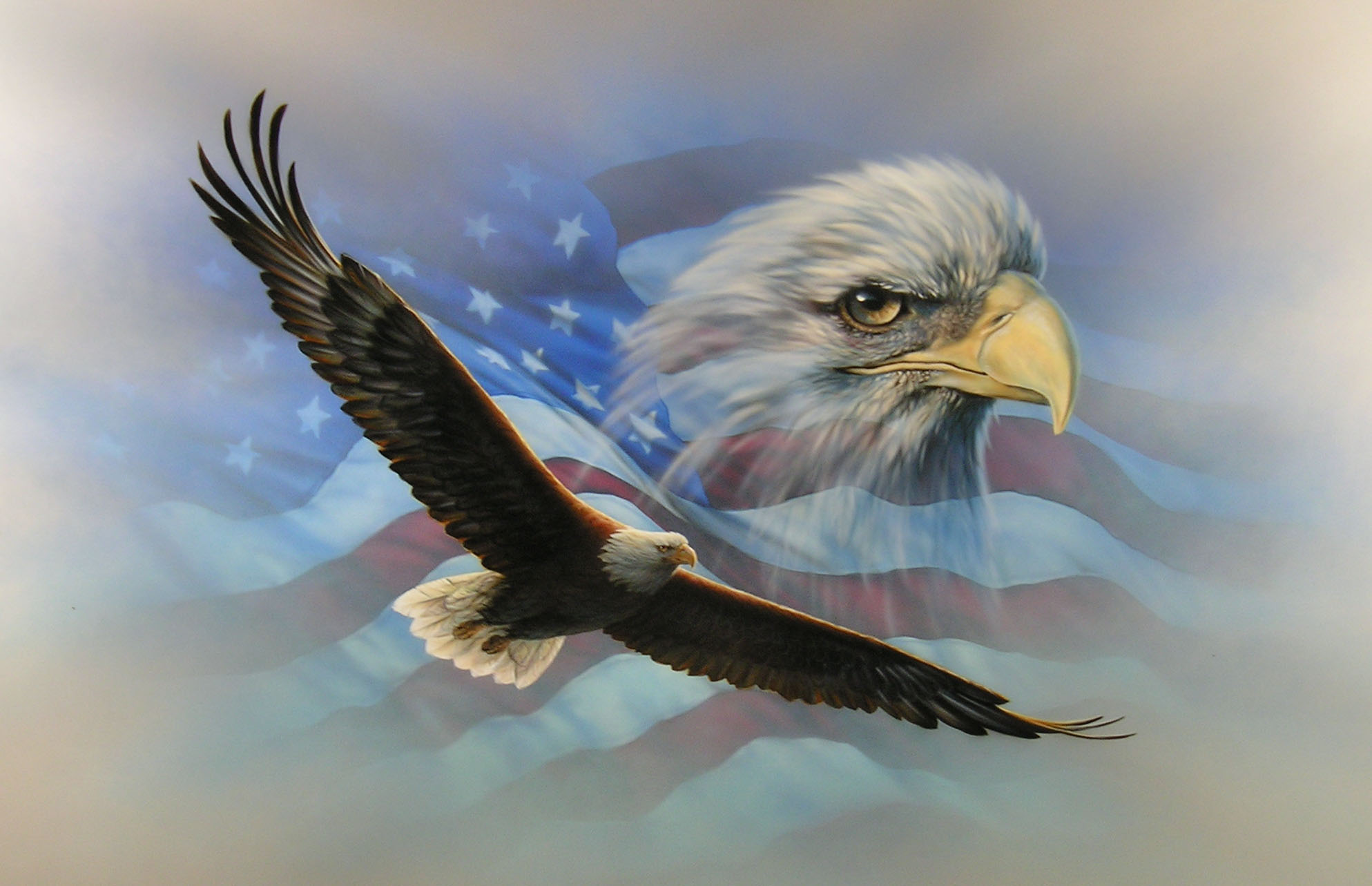 usa american flag eagle memorial day desktop themes download