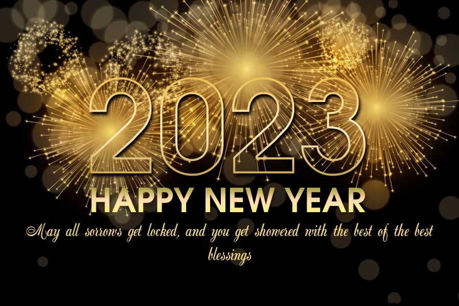 unique happy new year 2023 greeting card vector wallpapers