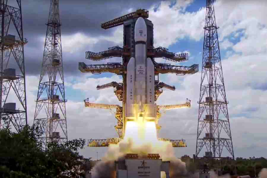 ISRO Launch Vehicle Mark III LVM3 M4 Rocket Carrying Chandrayaan 3