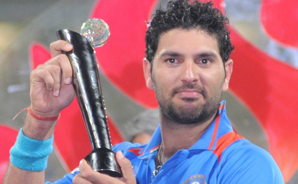 yuvraj singh with man of the series hd images